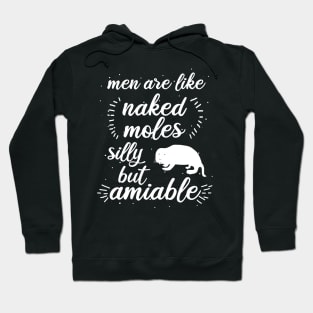 Men cute naked mole rat love saying fan Hoodie